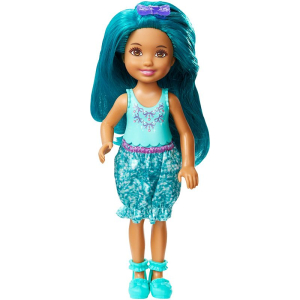 Barbie Dreamtopia Teal Rainbow Cove Chelsea Sprite Doll