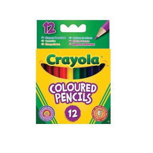 12 short colored pencil