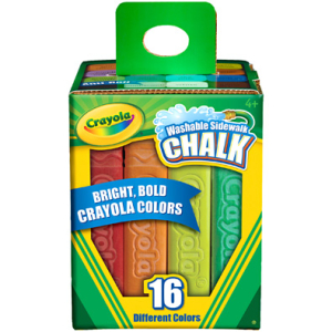 Washable   chalk for drawing outdoors, 16 pcs.