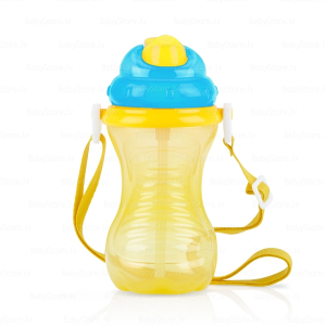 Cup-pot 420 ml with drinking straw